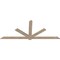 Ekena Millwork Kennewick Smooth Timber Gable Bracket, Douglas Fir, 108"W x 45"H x 1 1/2"D x 5 1/2"F, 10/12 Pitch GBW108X45X0206KEN00SDF - alternate 4